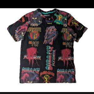 NEW-Mens Size Medium BORN FLY Forever Short Sleeve T-SHIRT Cotton Black MSRP $42